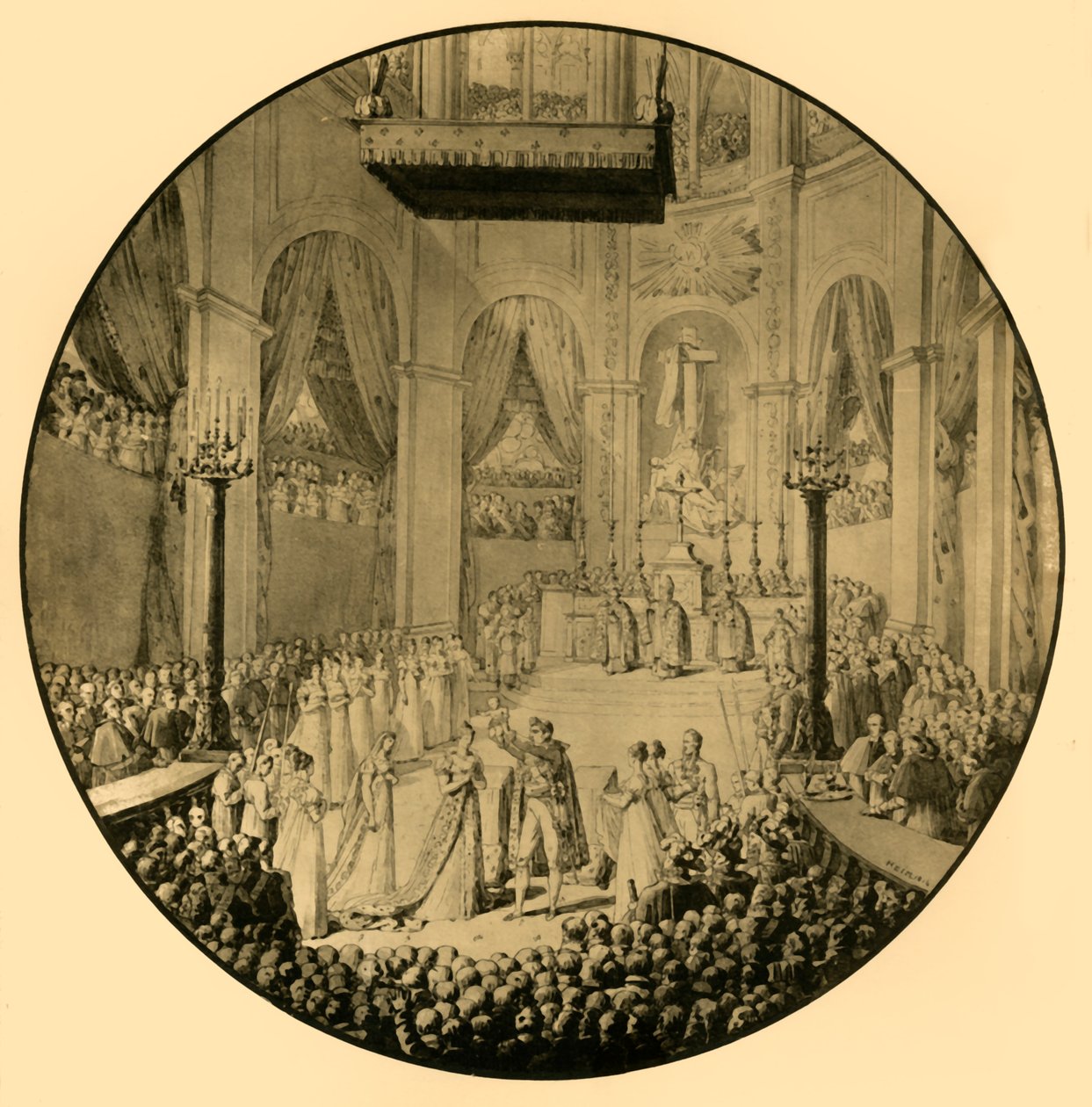 Napoleon II:n kaste, Notre Dame, Pariisi, 10. kesäkuuta 1811, 1921. tekijältä Unbekannt
