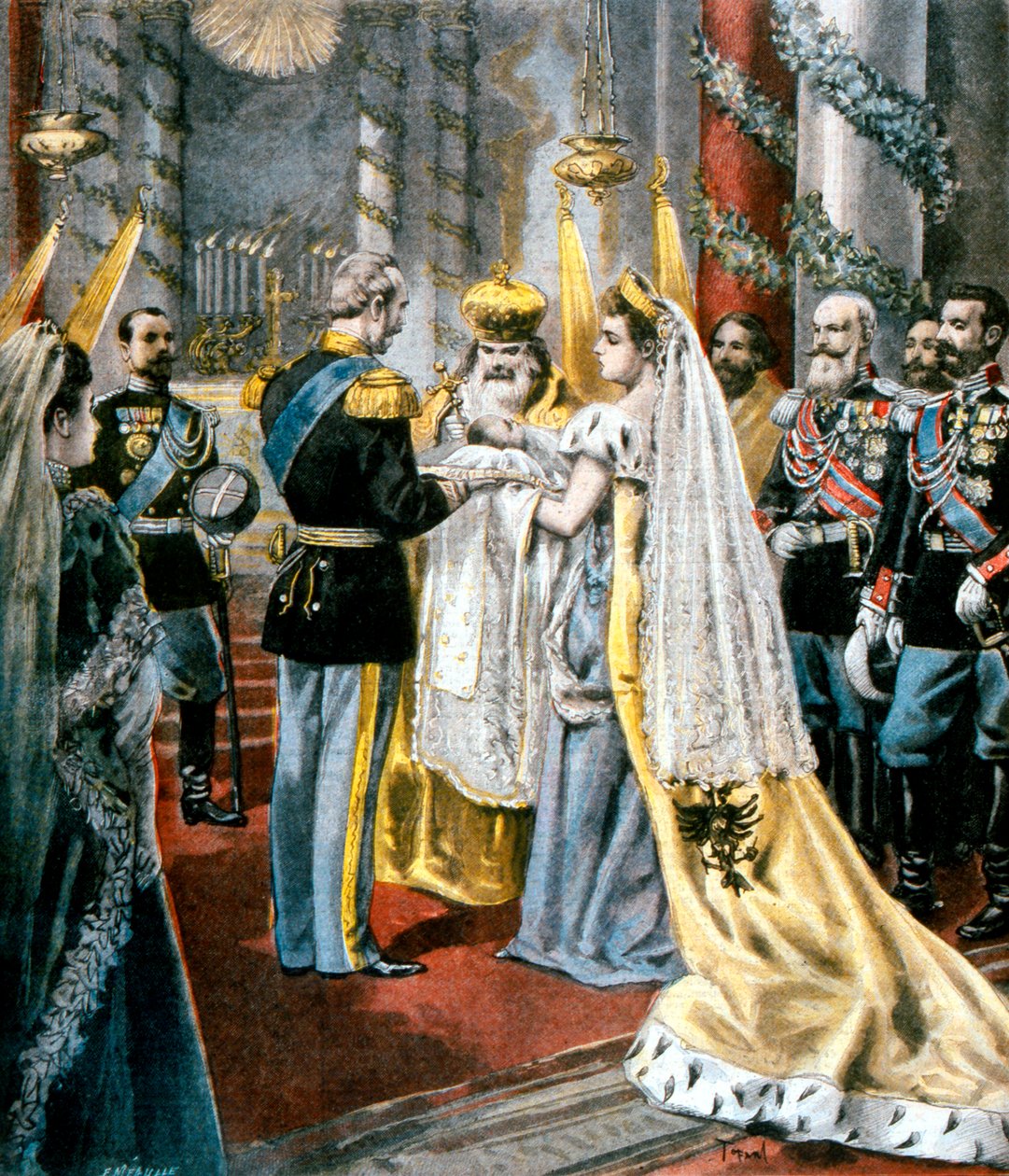 Venäjän Nikolai II:n tyttären suurherttuatar Tatianan kaste, 1897 tekijältä Unbekannt