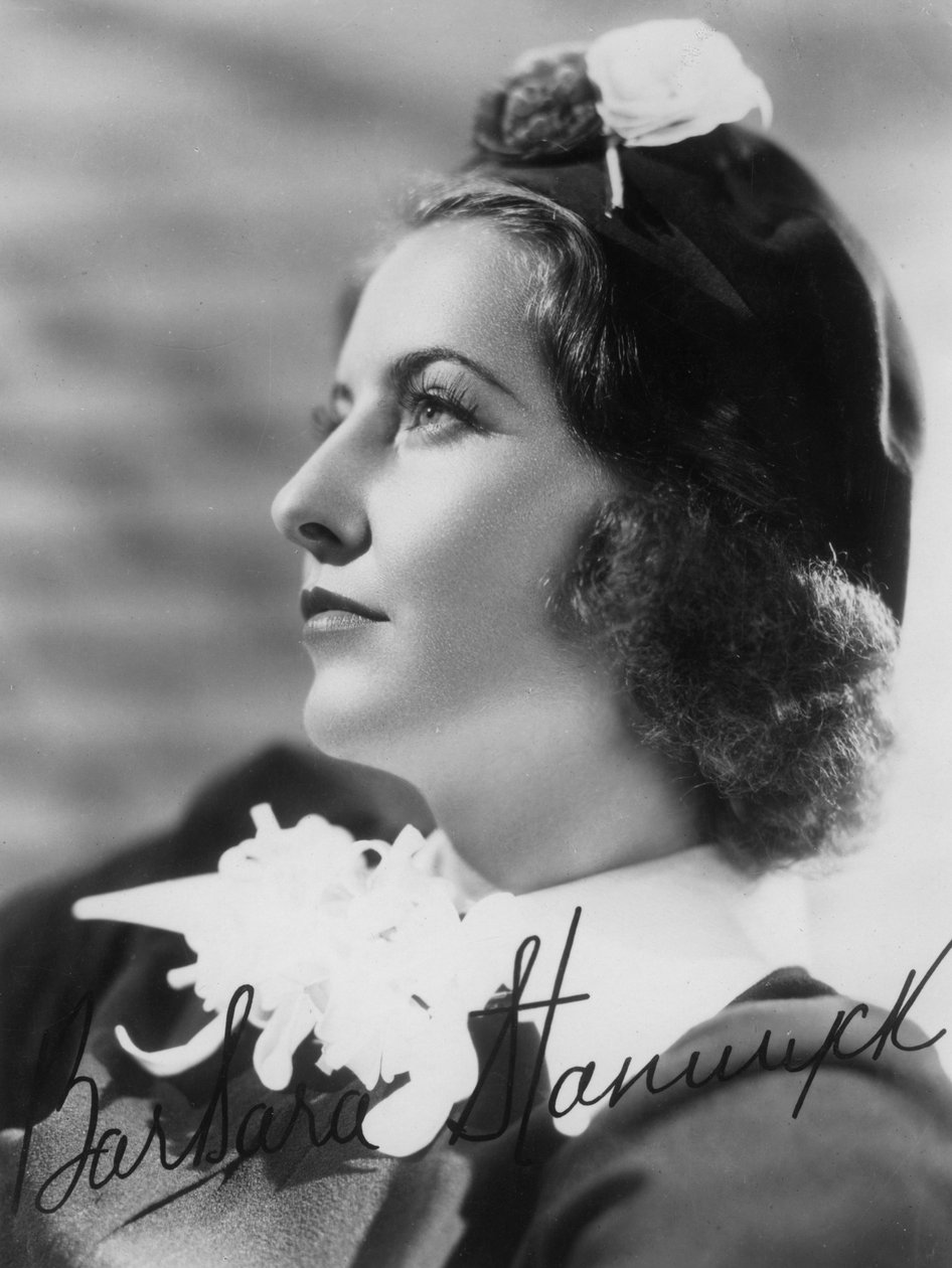 Barbara Stanwyck 1907-1990, yhdysvaltalainen näyttelijä, 1930-luku tekijältä Unbekannt