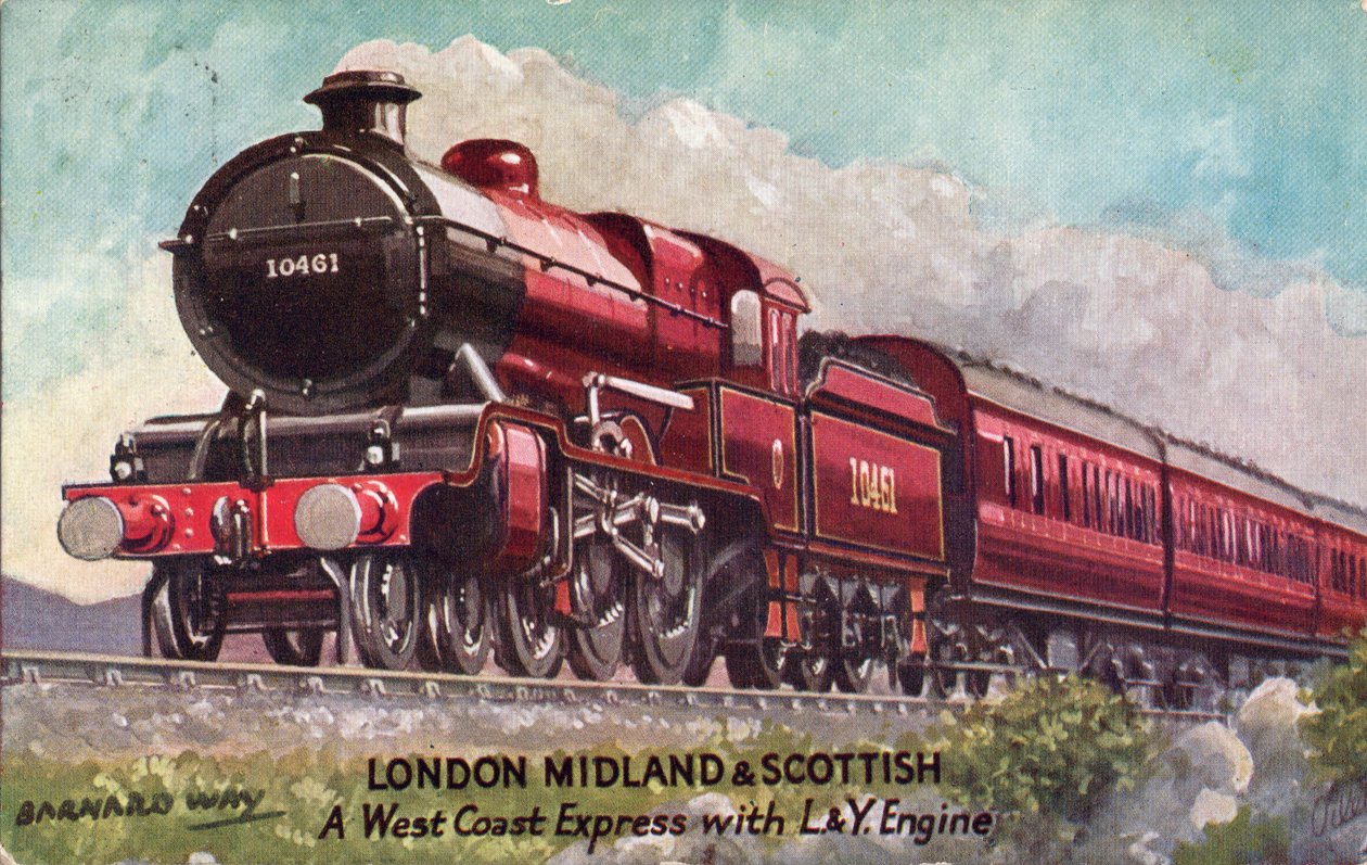 Barnard Way - London Midland & Scottish, West Coast Express L&Y-moottorilla, 1933. tekijältä Unbekannt