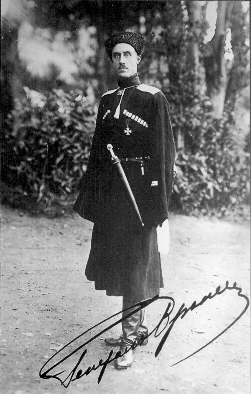 Paroni Pjotr Nikolajevitš Wrangel, Venäjän sisällissodan valkoinen kenraali, 1919. tekijältä Unbekannt