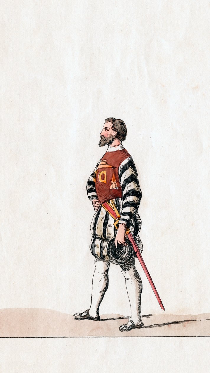 Baron, pukusuunnittelu Shakespearen näytelmään, Henry VIII, 1800-luku tekijältä Unbekannt