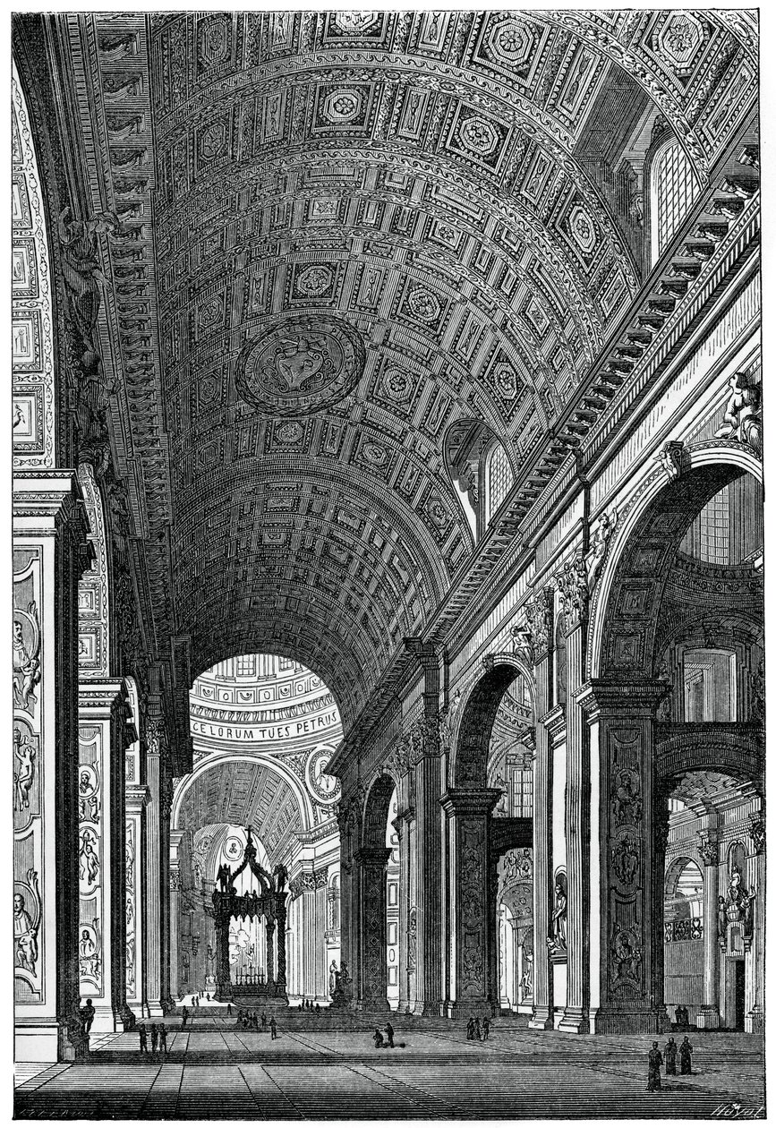 Pyhän Pietarin basilika, Rooma, 1870 tekijältä Unbekannt
