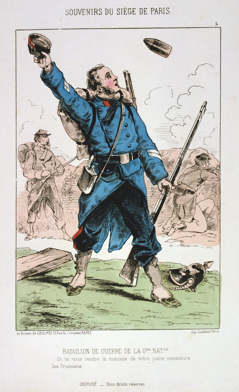 Kansalliskaartin sotapataljoona, Pariisin piiritys, 1870-1871 tekijältä Unbekannt
