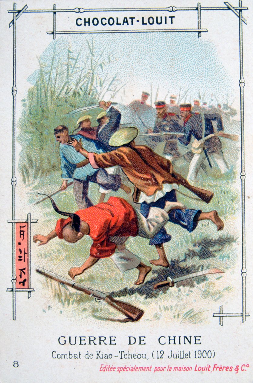 Taistelu Kiao-Tcheoussa, Kiinassa, nyrkkeilijöiden kapina, 12. heinäkuuta 1900 tekijältä Unbekannt