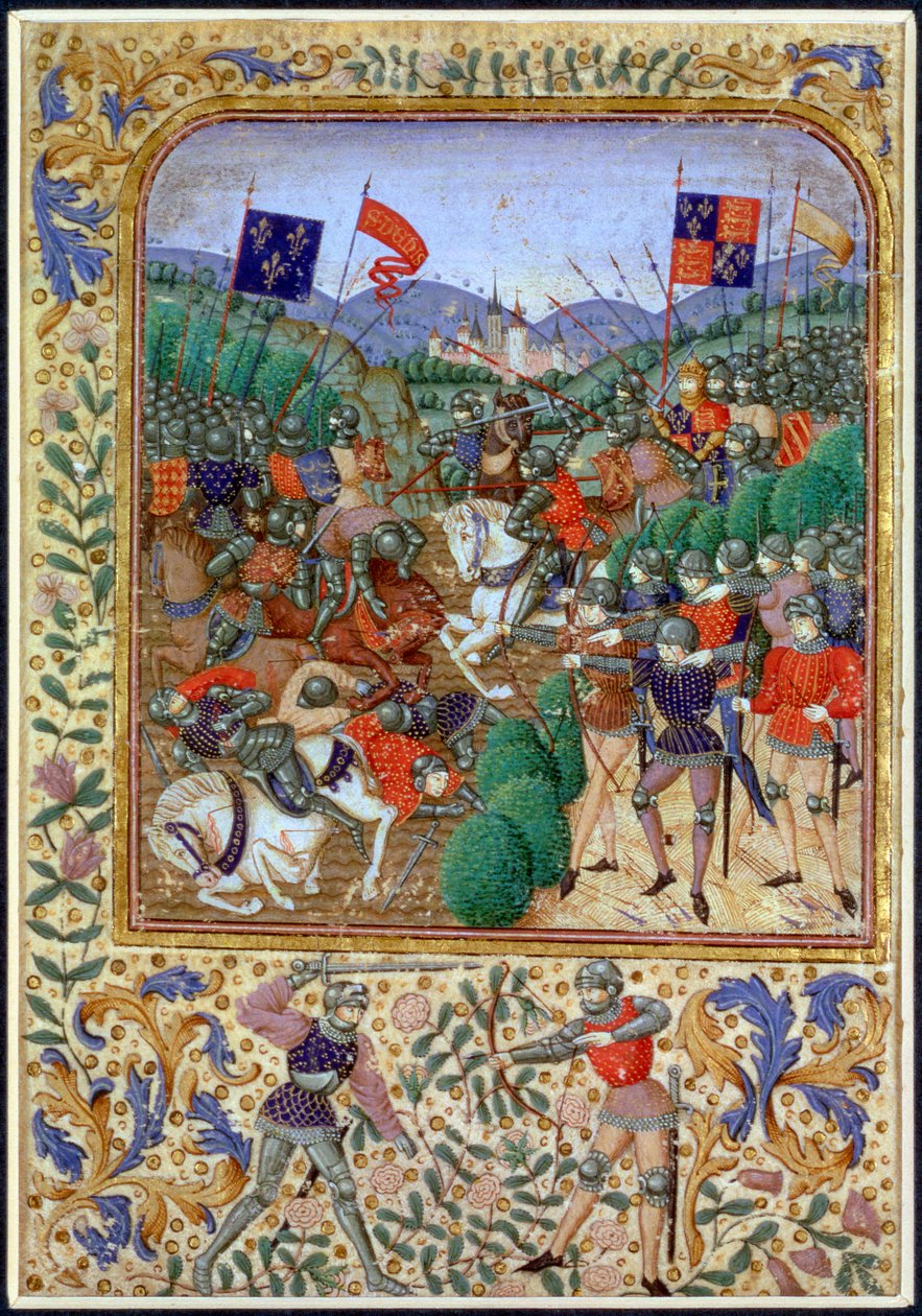 Agincourtin taistelu, Ranska, 25. lokakuuta 1415, 1800-luku tekijältä Unbekannt