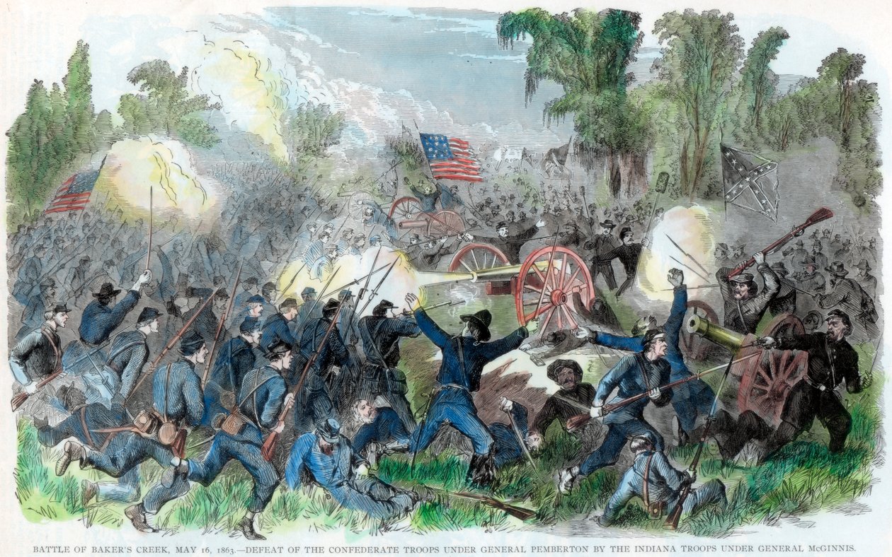 Battle of Bakers Creek, Mississippi, Amerikan sisällissota, 16. toukokuuta 1863 tekijältä Unbekannt