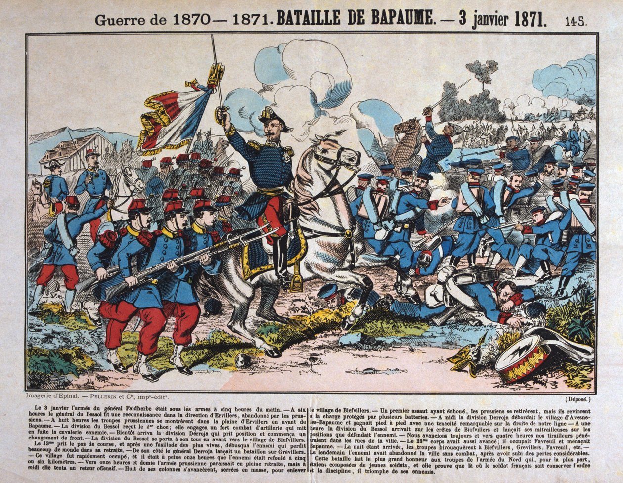 Bapaumen taistelu, Ranskan ja Preussin sota, 3. tammikuuta 1871 tekijältä Unbekannt