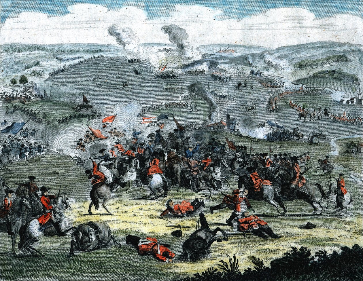 Blenheimin taistelu elokuussa 1704 tekijältä Unbekannt