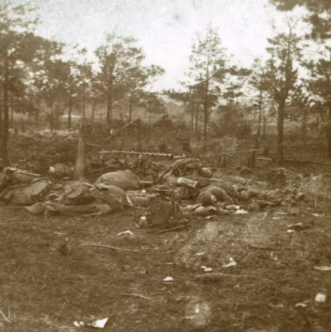 Champagnen taistelu, Souain, Pohjois-Ranska, c1915. tekijältä Unbekannt