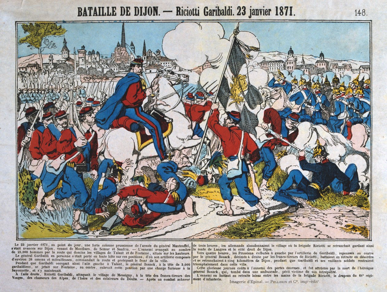Dijonin taistelu, Ranskan ja Preussin sota, 23. tammikuuta 1871 tekijältä Unbekannt
