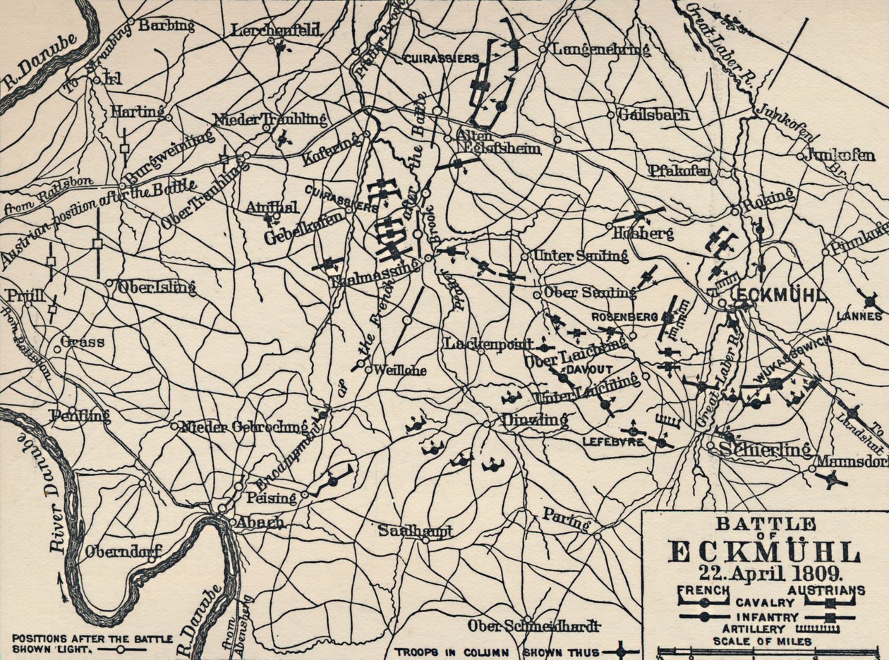 Eckmühlin taistelu, 22. huhtikuuta 1809, 1896. tekijältä Unbekannt