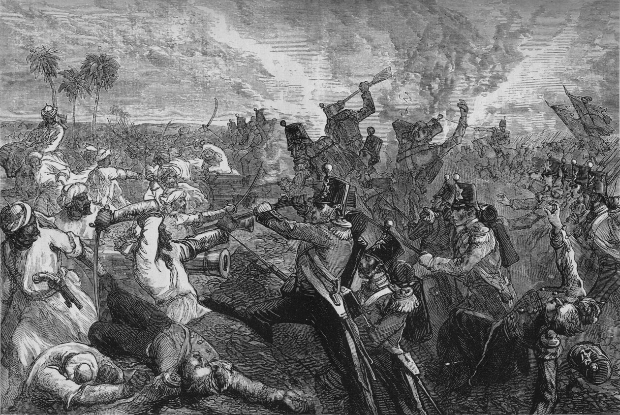 Ferozeshan taistelu vuonna 1880 tekijältä Unbekannt