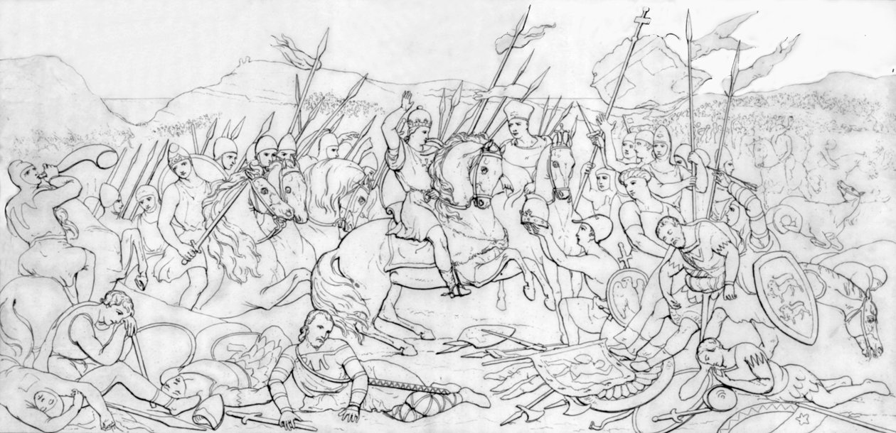 Hastingsin taistelu, 1066, 1835. tekijältä Unbekannt