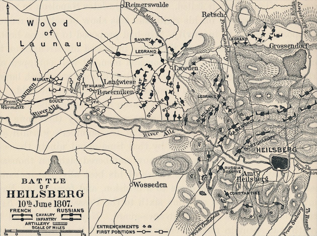 Heilsbergin taistelu, 10. kesäkuuta 1807, 1896 tekijältä Unbekannt