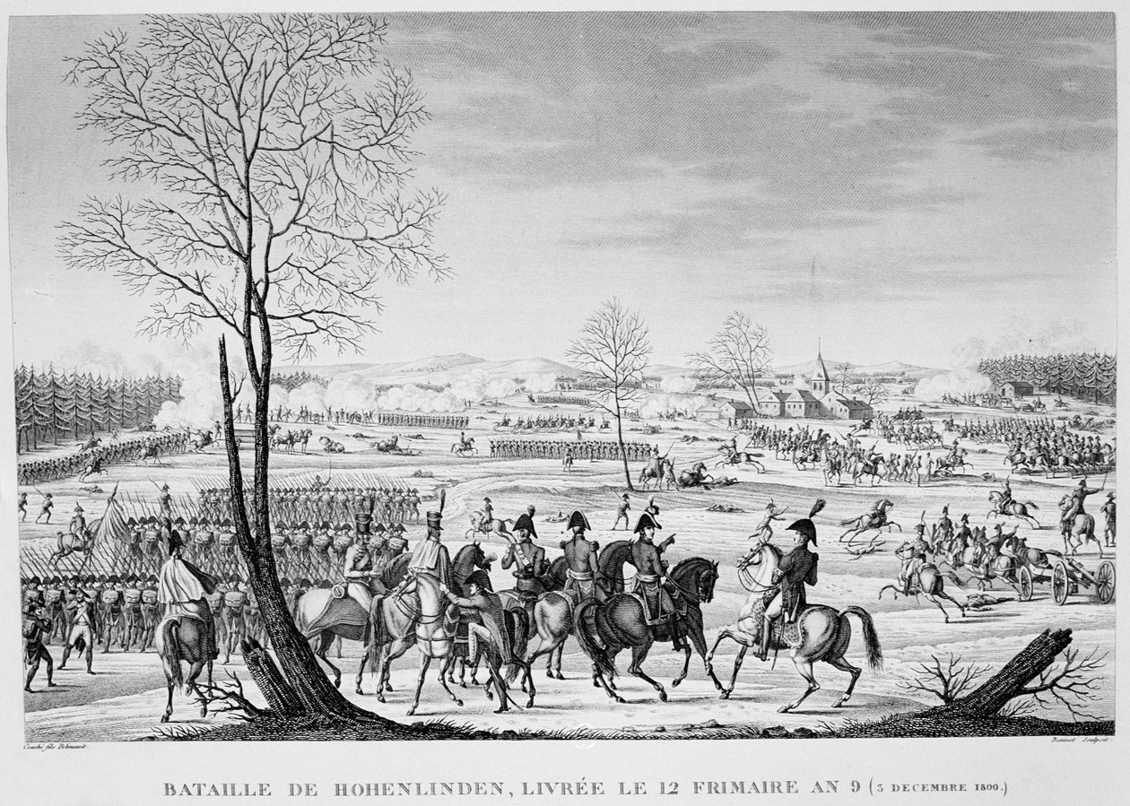 Hohenlindenin taistelu 3. joulukuuta 1800 tekijältä Unbekannt