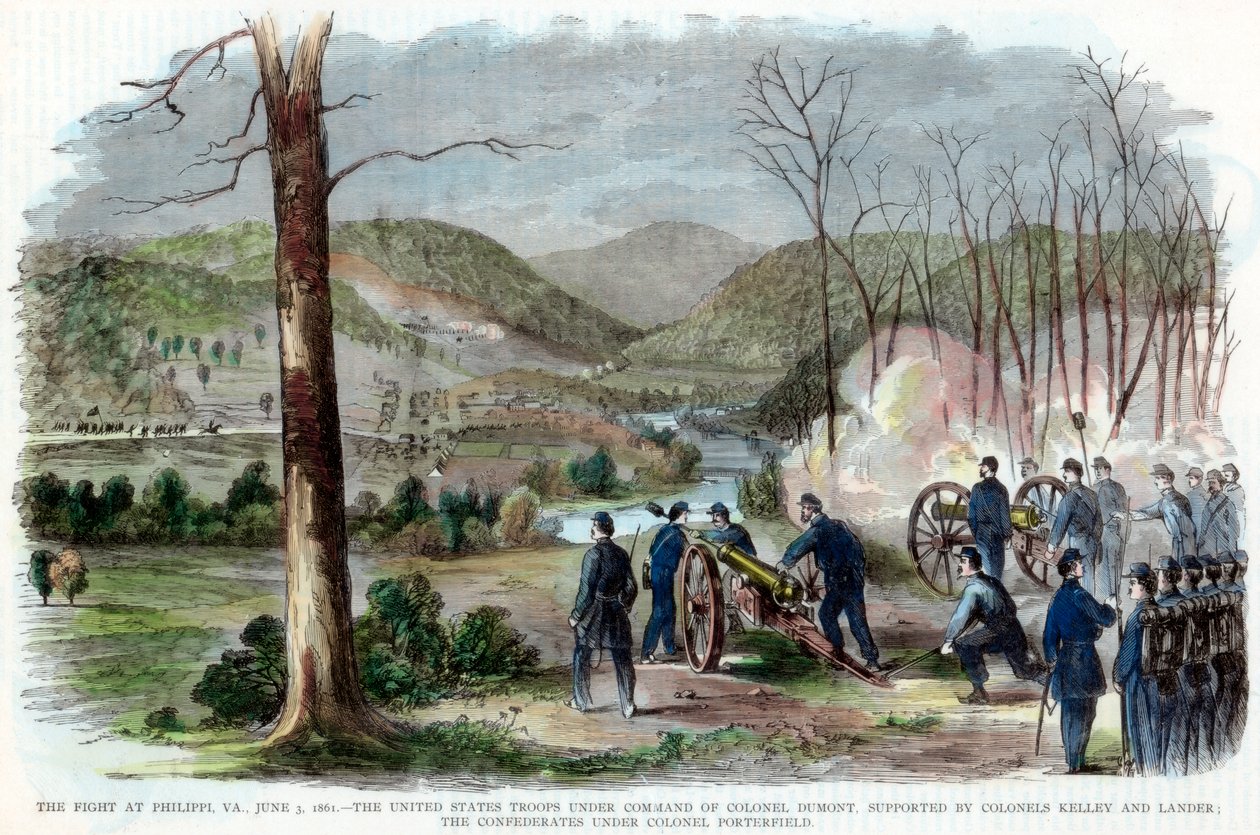 Philippin taistelu, Länsi-Virginia, Amerikan sisällissota, 3. kesäkuuta 1861 tekijältä Unbekannt