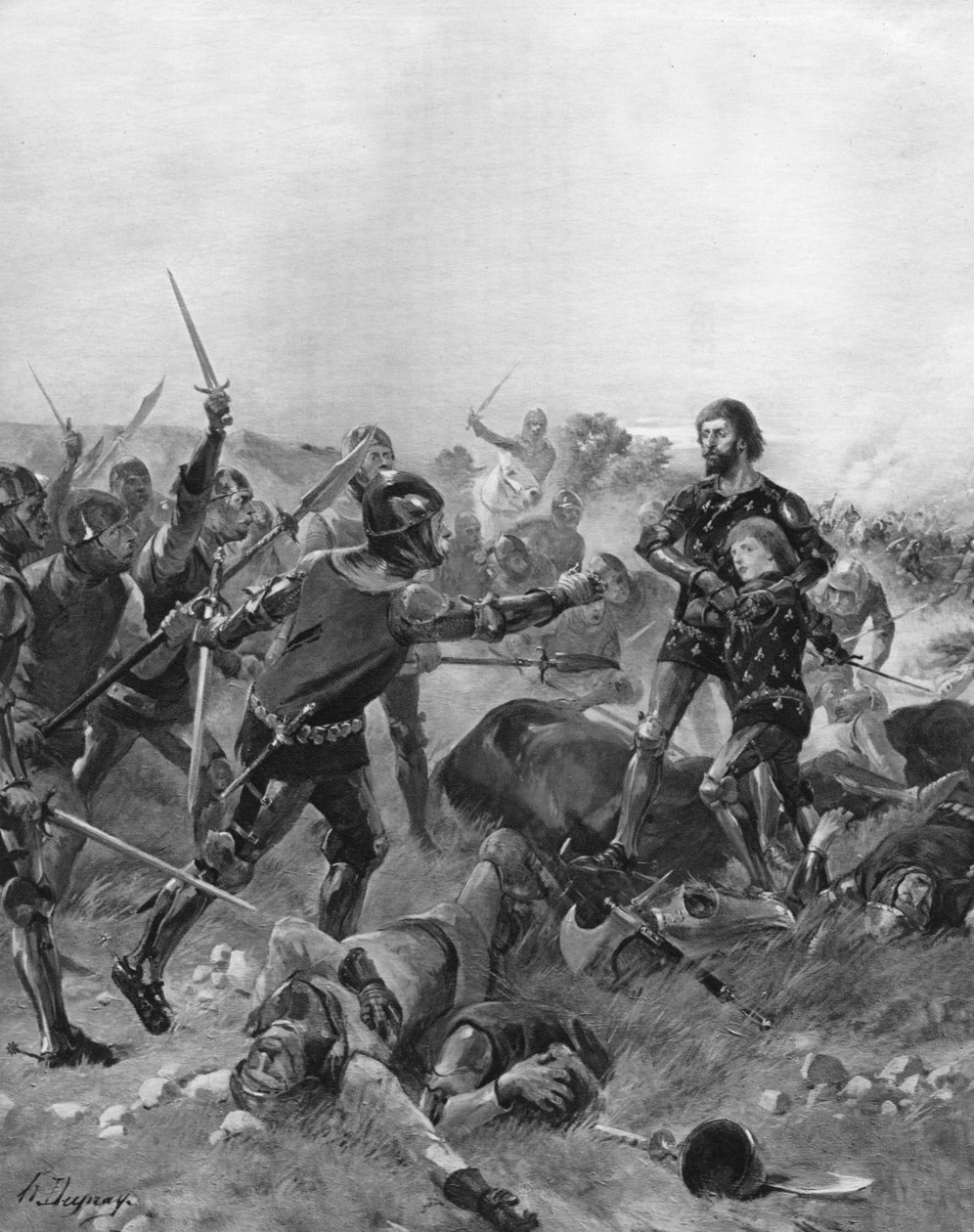 Poitiersin taistelu, Ranska, 1356 tekijältä Unbekannt