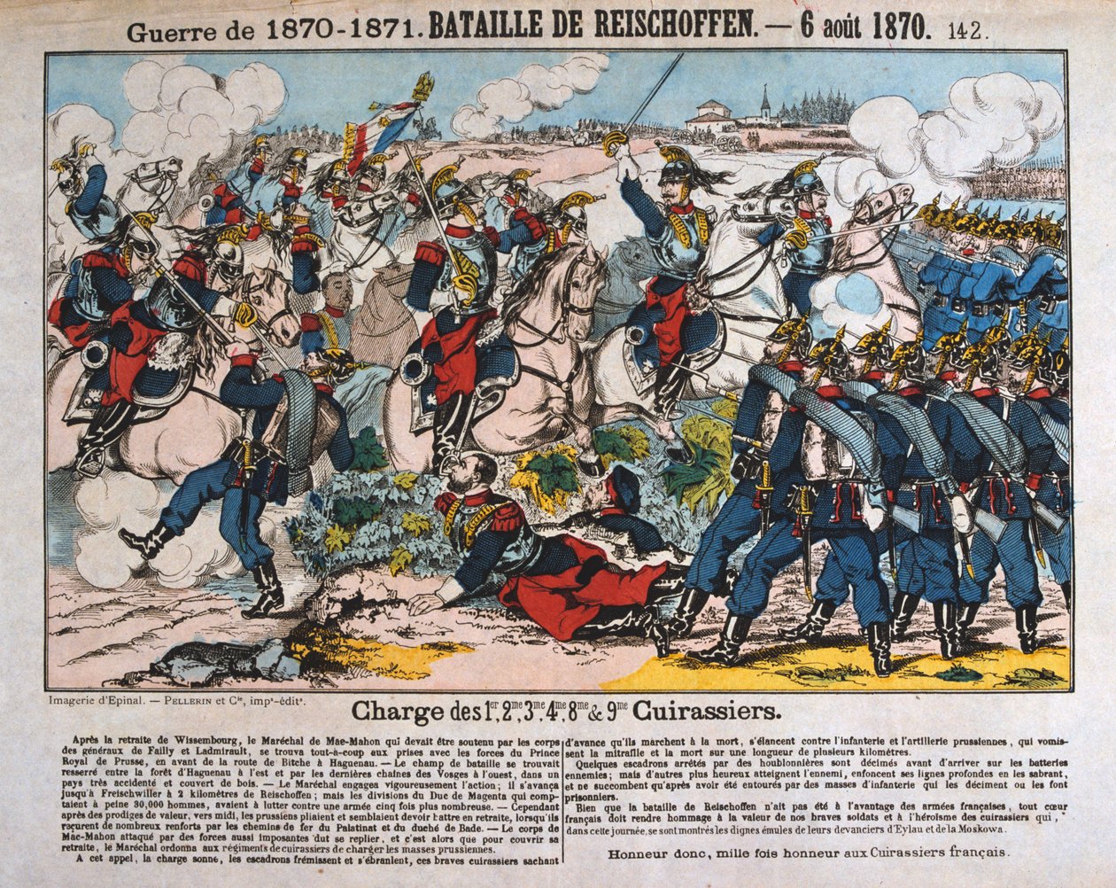 Reichshoffenin taistelu, Ranskan ja Preussin sota, 6. elokuuta 1870 tekijältä Unbekannt