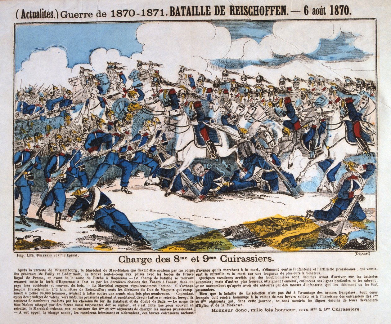 Reichshoffenin taistelu, Ranskan ja Preussin sota, 6. elokuuta 1870 tekijältä Unbekannt