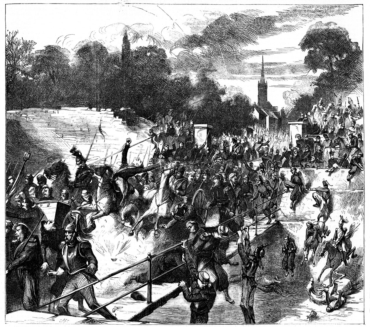 Sedanin taistelu, Ranska, Ranskan ja Preussin sota, 1. syyskuuta 1870 c1880 tekijältä Unbekannt