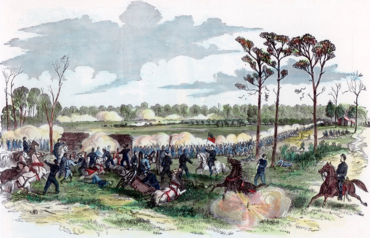 Shilohin taistelu, Tennessee, Amerikan sisällissota, 6. huhtikuuta 1862 tekijältä Unbekannt