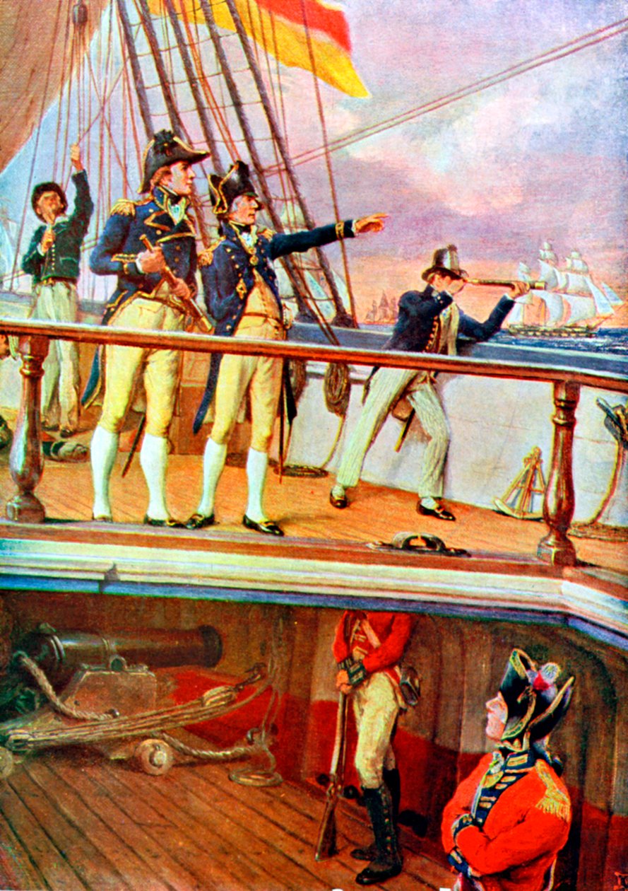 Trafalgarin taistelu, 21. lokakuuta 1805 tekijältä Unbekannt