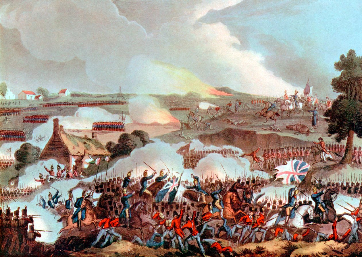 Waterloon taistelu, Belgia, 1815 tekijältä Unbekannt