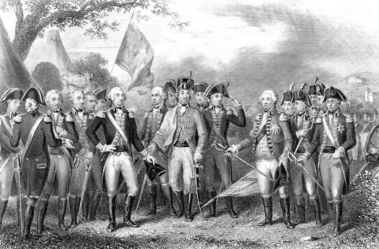 Yorktownin taistelu, Virginia, Amerikan vapaussota, 1781 tekijältä Unbekannt