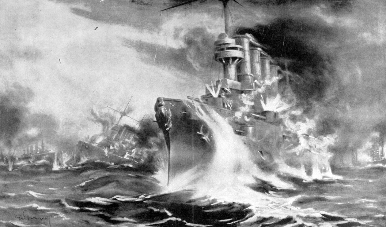 Falklandinsaarten taistelu, 8. joulukuuta 1914, 1915 tekijältä Unbekannt