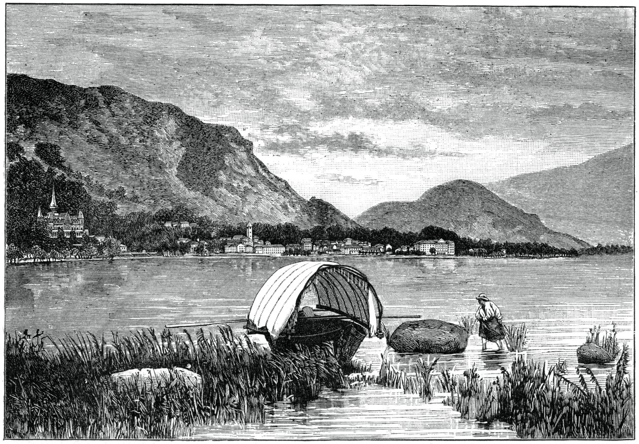 Baveno, Maggiore-järvellä, Pohjois-Italiassa, 1900 tekijältä Unbekannt