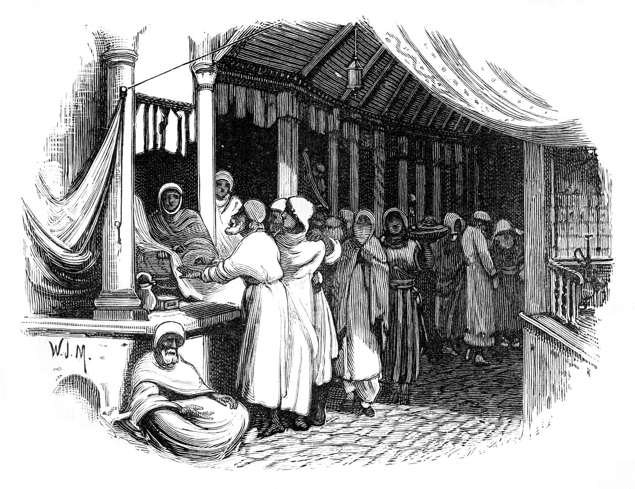 Bazaar Konstantinopolissa, c1888 tekijältä Unbekannt