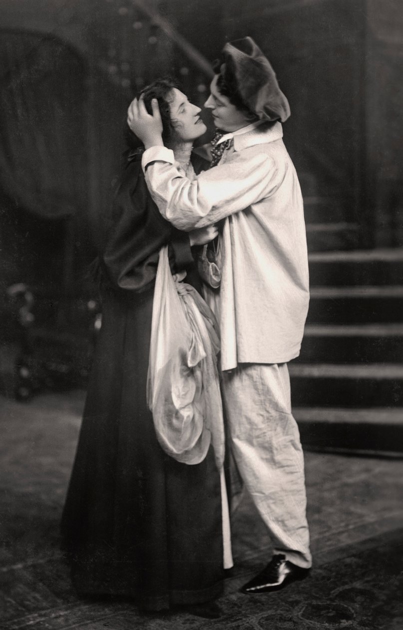 Beatrice Terry ja H. Marsh Allen elokuvassa The Palace of Puck, 1907 tekijältä Unbekannt