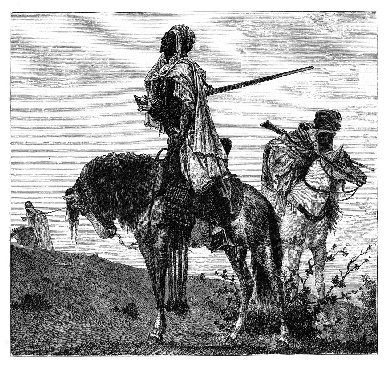 Beduiinit rukouksessa, 1890 tekijältä Unbekannt