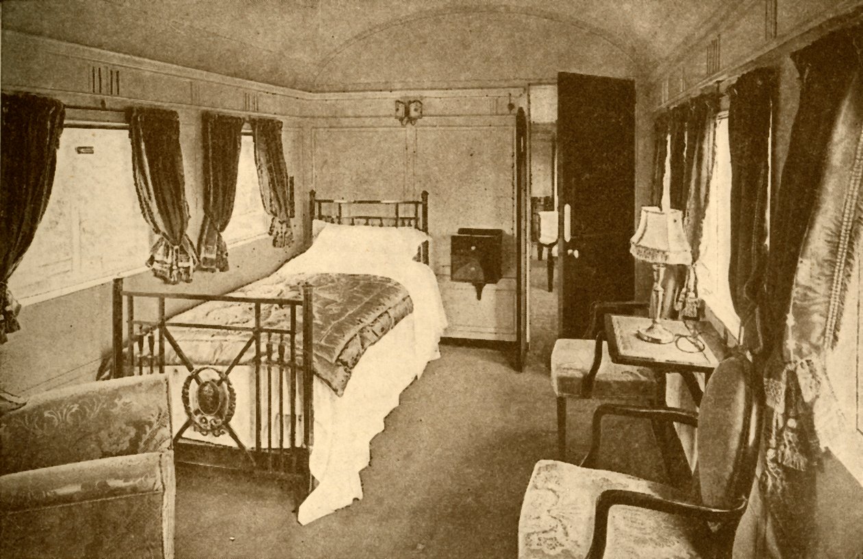 Makuuhuone, Kings Saloon, Lontoo ja North Eastern Railway, 1930. tekijältä Unbekannt