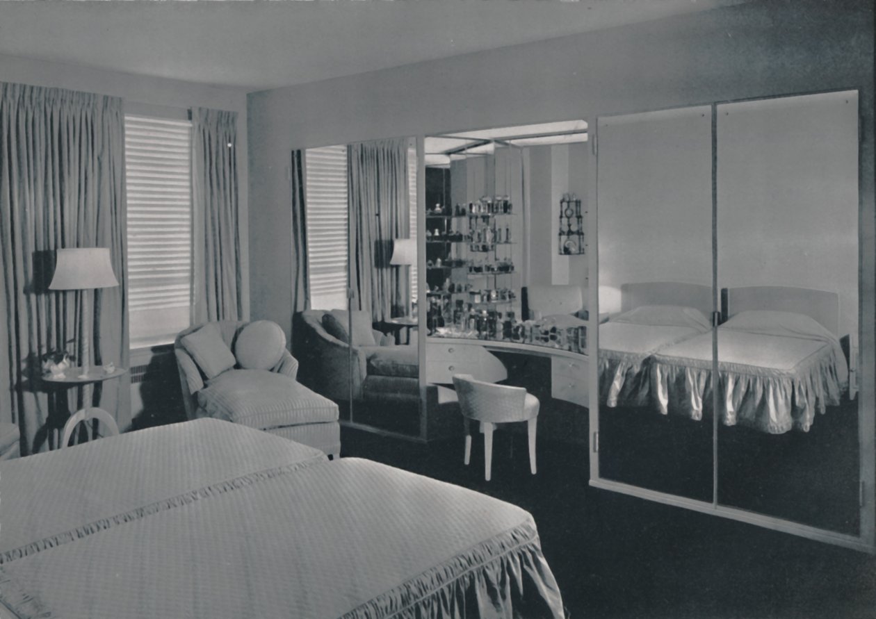 James F. Eppensteinin suunnittelema makuuhuone, Chicago, 1942 tekijältä Unbekannt