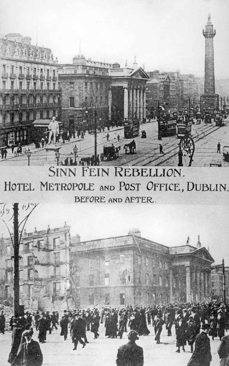 Ennen ja jälkeen, Englannin vastainen irlantilainen kapina, Dublin, toukokuu 1916 tekijältä Unbekannt