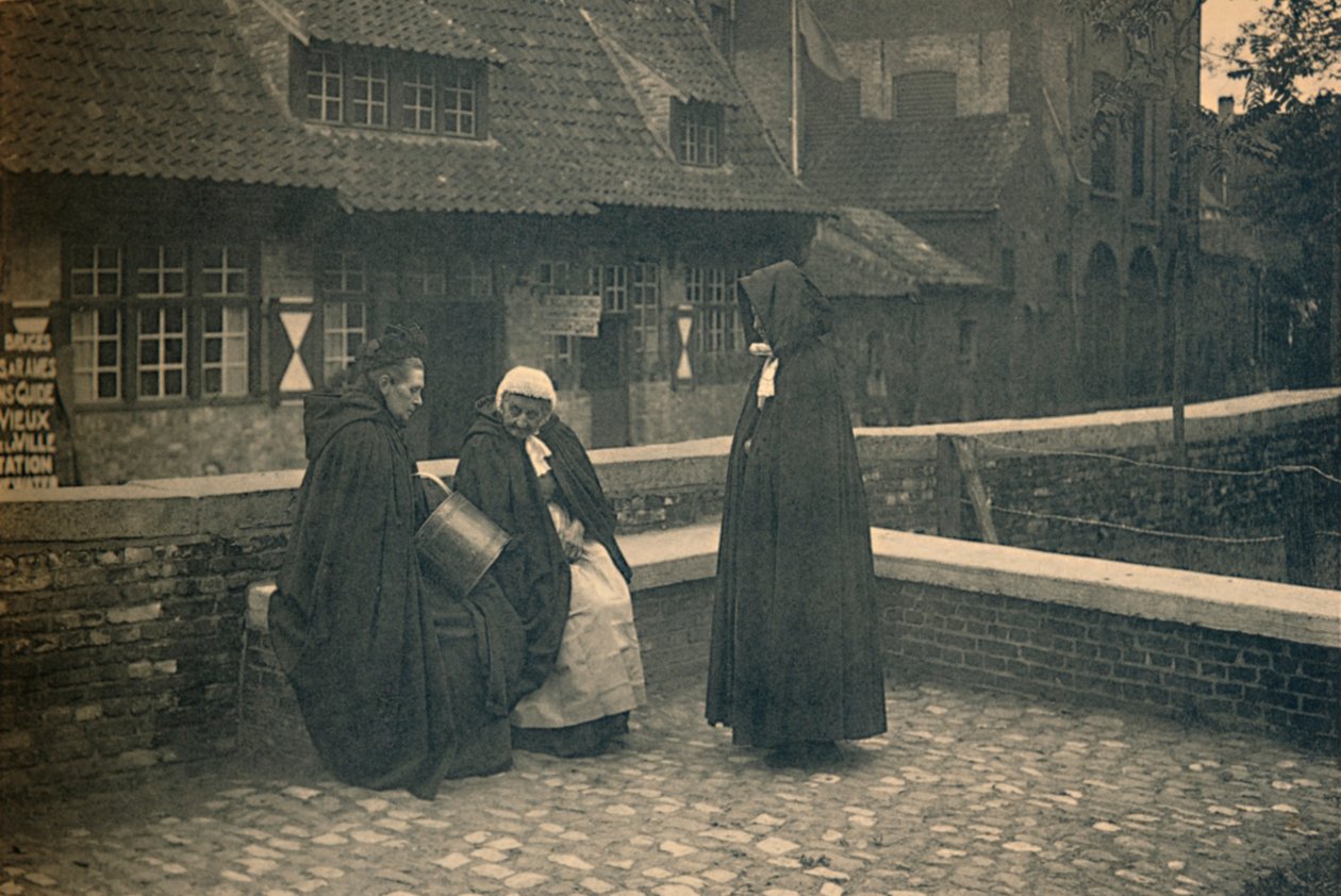 Gruuthusen takana. Bruggen tyypit, 1910 tekijältä Unbekannt