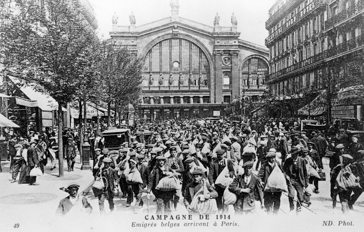 Belgialaiset saapuvat Pariisiin, 1914 tekijältä Unbekannt
