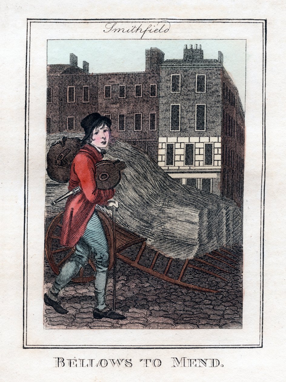Palkeet Mendille, Smithfield, Lontoo, 1805 tekijältä Unbekannt