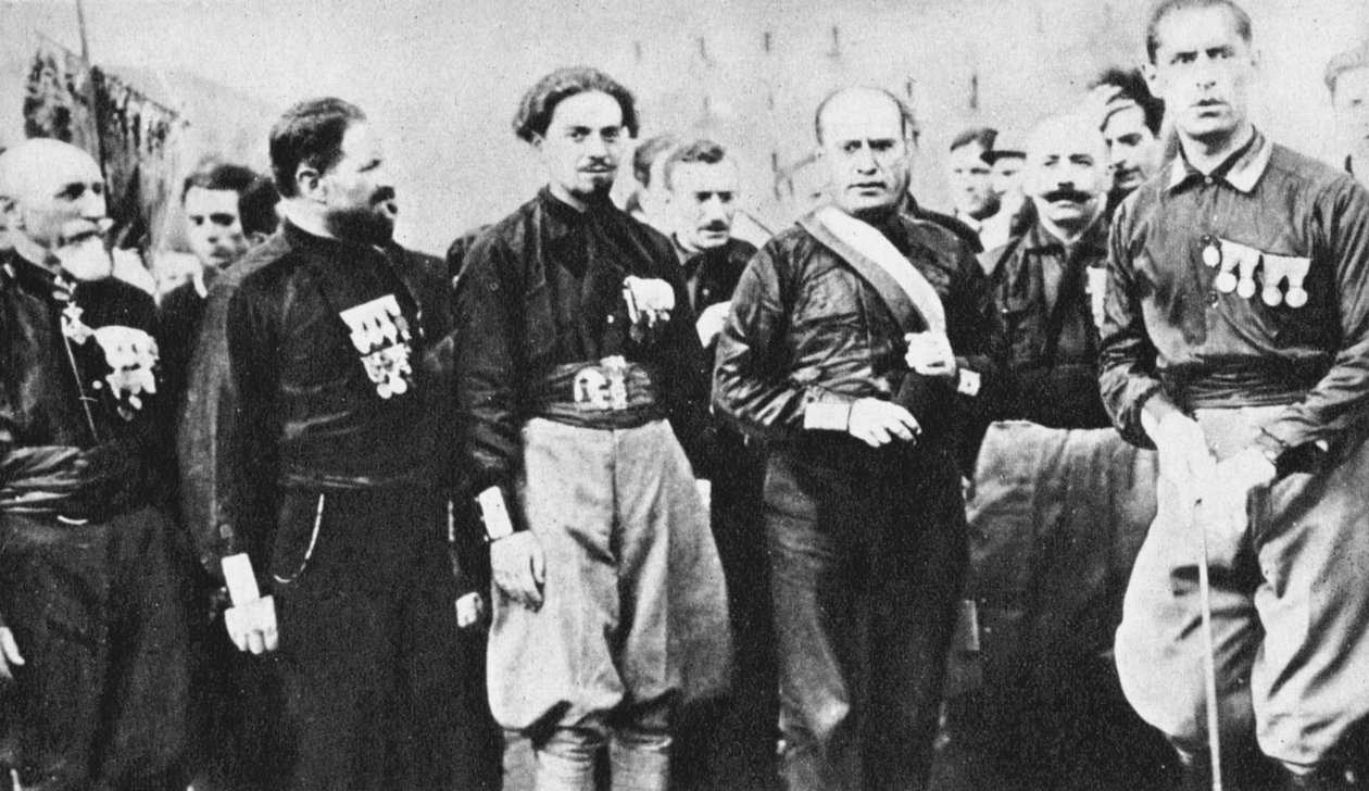 Benito Mussolini 1883-1945 Italian fasistinen diktaattori, 1922 tekijältä Unbekannt
