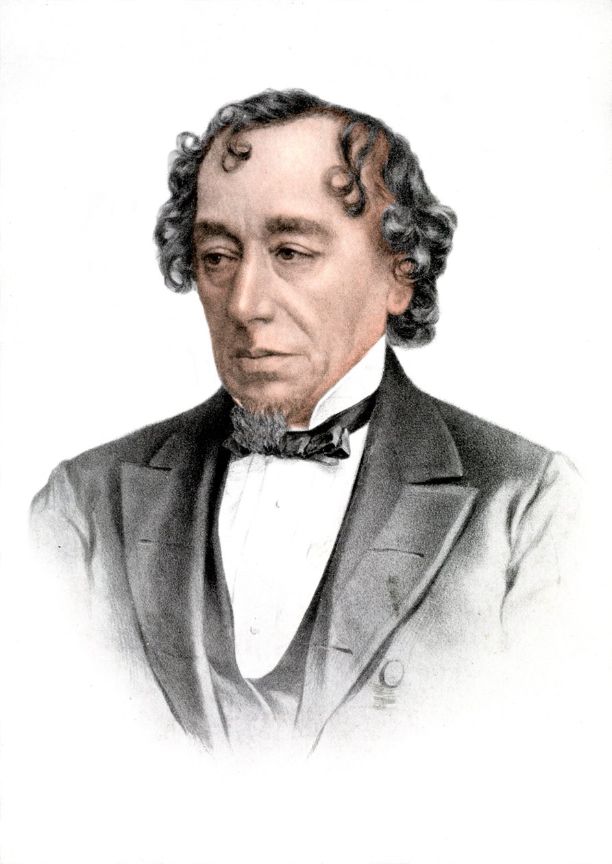 Benjamin Disraeli, 1800-luvun englantilainen valtiomies ja kirjailija, 1905 tekijältä Unbekannt