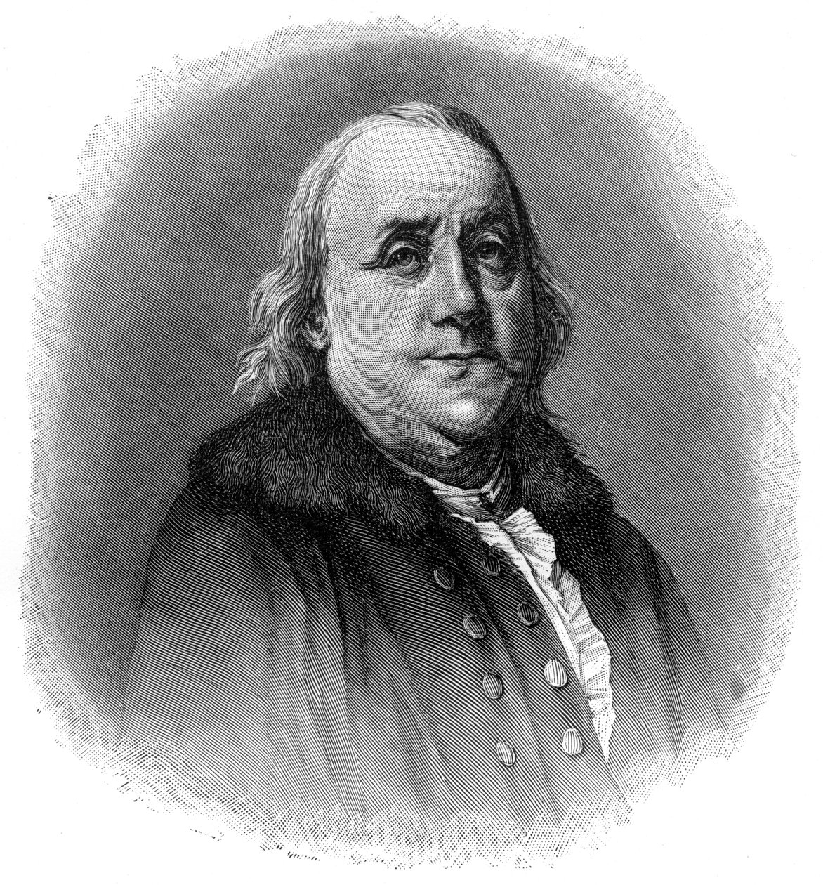 Benjamin Franklin, 1700-luvun amerikkalainen tiedemies, keksijä ja valtiomies, 1901 tekijältä Unbekannt