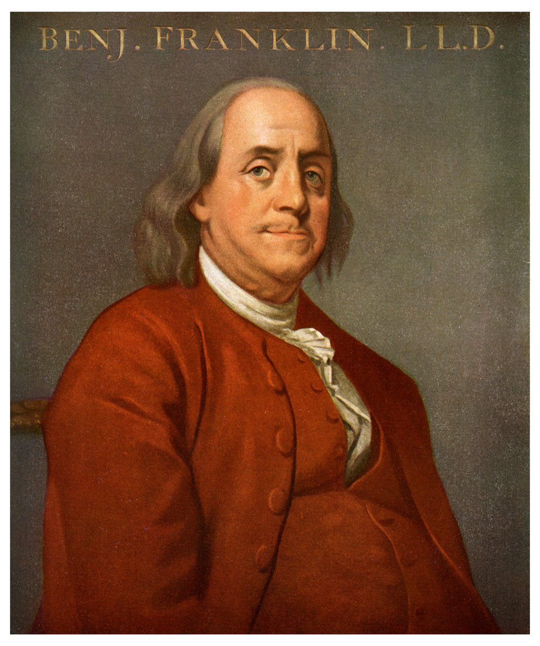 Benjamin Franklin, yhdysvaltalainen tiedemies ja poliitikko, 1782 1956 tekijältä Unbekannt