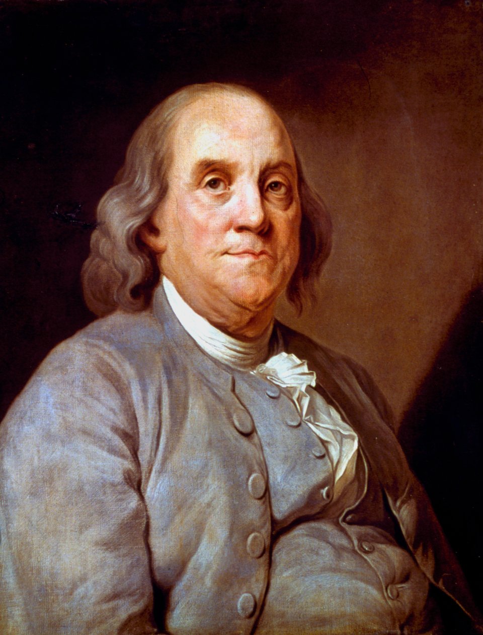 Benjamin Franklin, yhdysvaltalainen valtiomies, kirjailija ja tiedemies, 1778 tekijältä Unbekannt