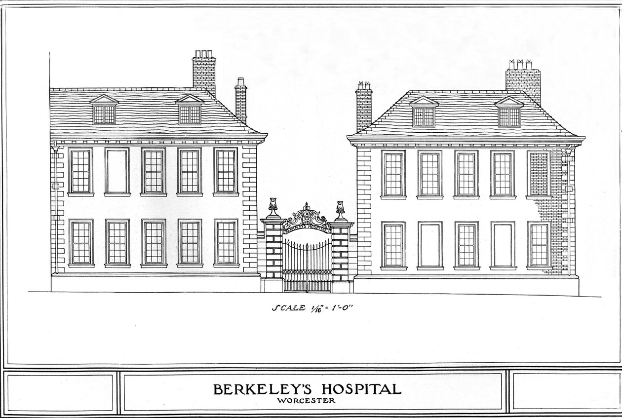 Berkeleys Hospital, Worcester, Worcestershire, 1924 tekijältä Unbekannt