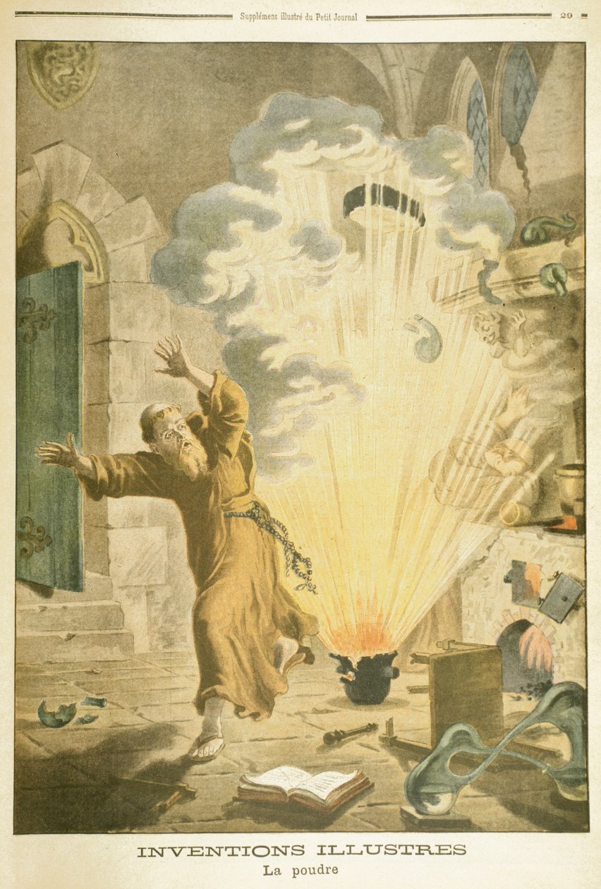 Berthold Schwart, 1300-luvun saksalainen fransiskaanimunkki ja alkemisti, 1901 tekijältä Unbekannt