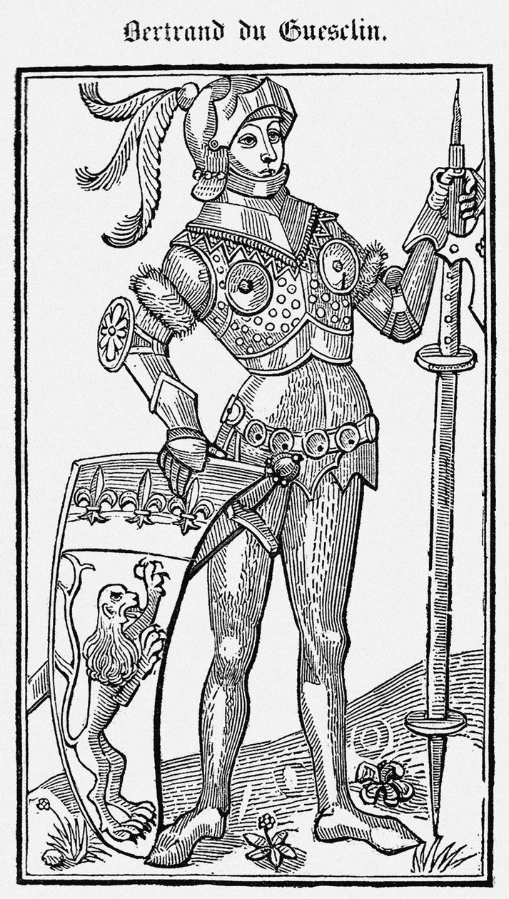 Bertrand du Guesclin Sir Bertrand du Guesclinin tekojen kirjasta, 1487 tekijältä Unbekannt