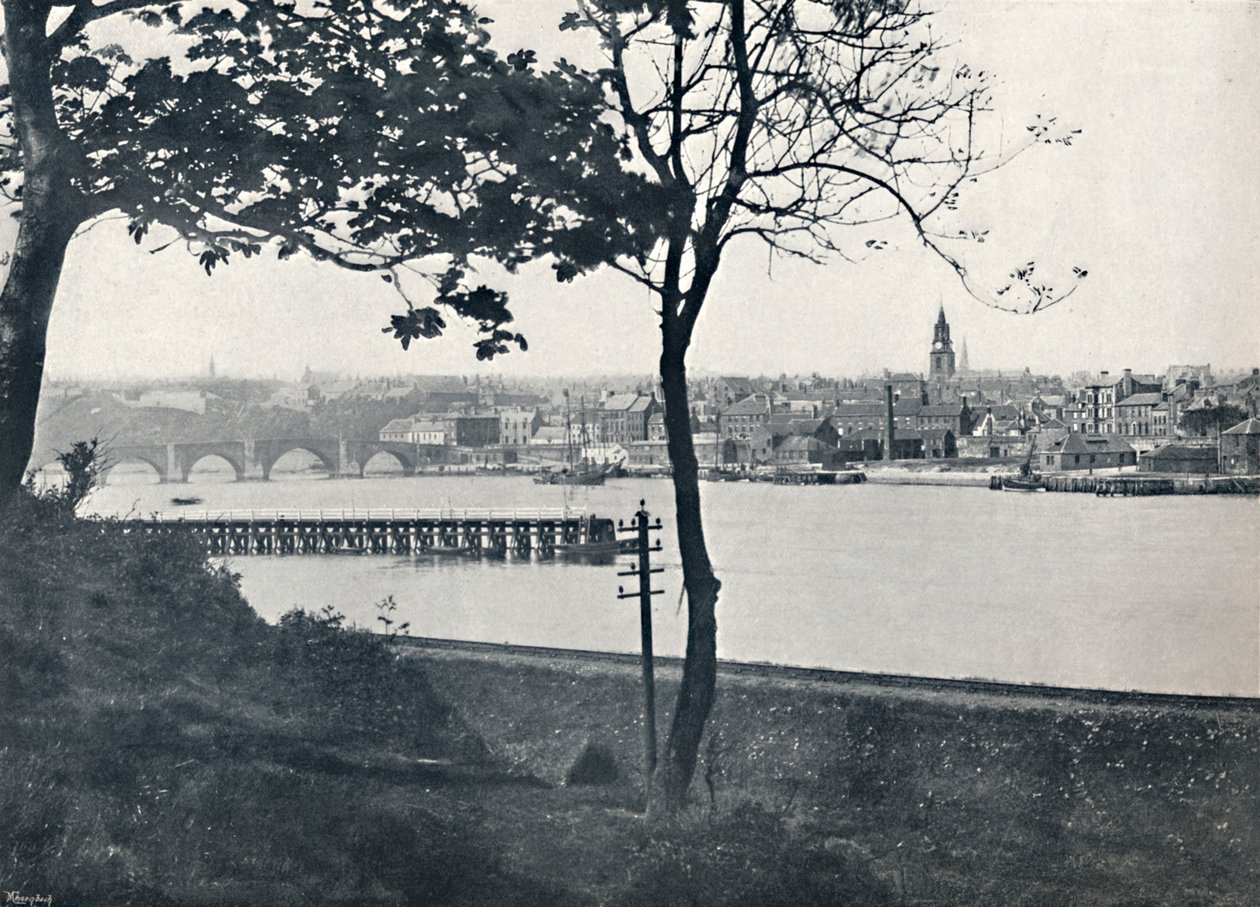 Berwick - Spittalista, näytetään Berwick Bridge, 1895 tekijältä Unbekannt
