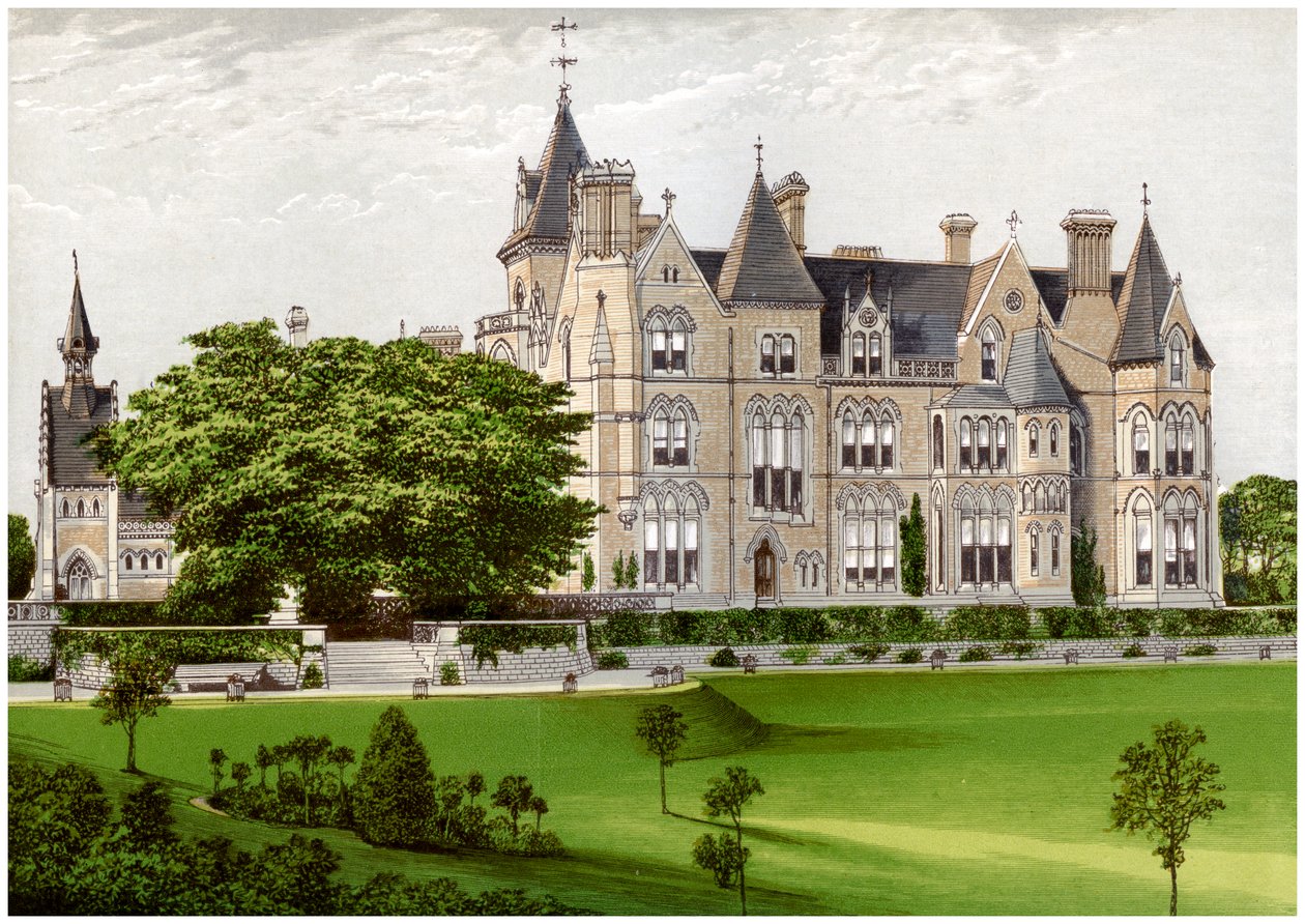 Bestwood Lodge, Nottinghamshire, St Albansin herttuan koti, vuodelta 1880 tekijältä Unbekannt